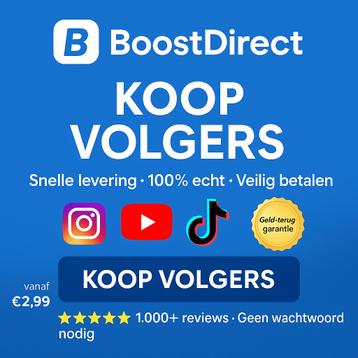  BoostDirect – Laat jouw Social Media razendsnel groeien beschikbaar voor biedingen