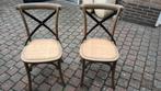 2 eetkamerstoelen, Huis en Inrichting, Stoelen, Ophalen, Overige materialen, Twee, Bruin