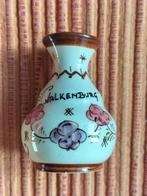 Gouds plateel souvenirvaasje Valkenburg 6,5 cm hoog gaaf, Antiek en Kunst, Antiek | Keramiek en Aardewerk, Ophalen of Verzenden