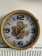 Prachtige Loods5 klok met tandwielen!, Ophalen of Verzenden, Zo goed als nieuw, Analoog, Wandklok