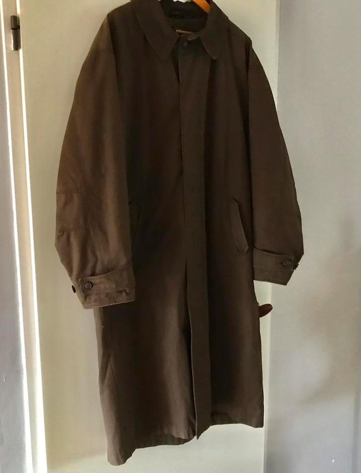 Mooie herenjas van Emilio Sandrini mt 50, Kleding | Heren, Jassen | Winter, Zo goed als nieuw, Maat 48/50 (M), Bruin, Ophalen of Verzenden