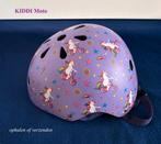 Kiddimoto Helm Kinderhelm Paars decor = Eenhoorn op fiets, Ophalen, Gebruikt, Jongen of Meisje, Kiddimoto