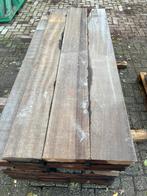 Azobe hardhouten beschoeiing planken 6cm, Ophalen, Planken, Zo goed als nieuw, Hardhout