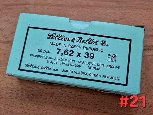 Doosjes AK47 hulzen 7.62x39 Sellier & Bellott, Verzamelen, Militaria | Algemeen, Landmacht, Hulzen of Bodemvondsten, Nederland