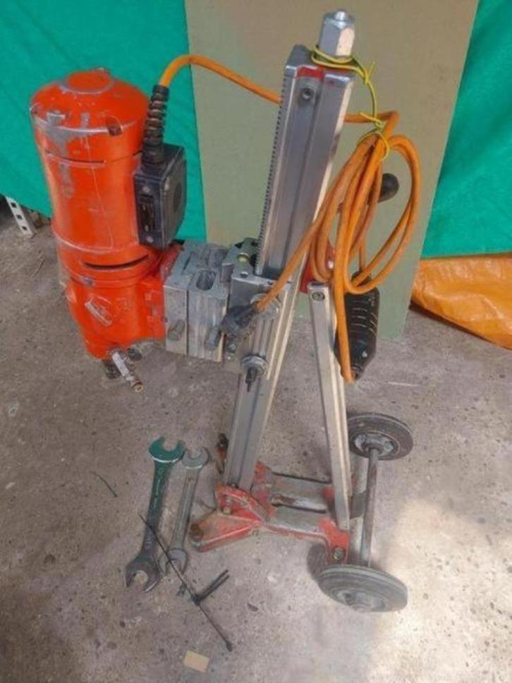 WEKA DK-22 3-snelheden diamantboormachine statief kernboorm, Doe-het-zelf en Verbouw, Gereedschap | Boormachines, Zo goed als nieuw