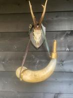 Antiek  zeer grote jachthoorn (Buffel), Ophalen of Verzenden