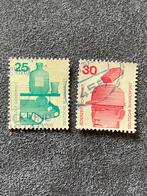 Postzegels Duitsland veiligheid thema 2 stuks, Ophalen of Verzenden, BRD, Gestempeld