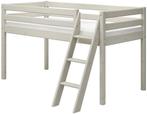 Mooi whitewashed Flexa bed - halfhoogslaper, Ophalen, Gebruikt