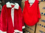 Luxe kerstman pak XL met buik 2x baard bril riem handschoen, Ophalen, Nieuw