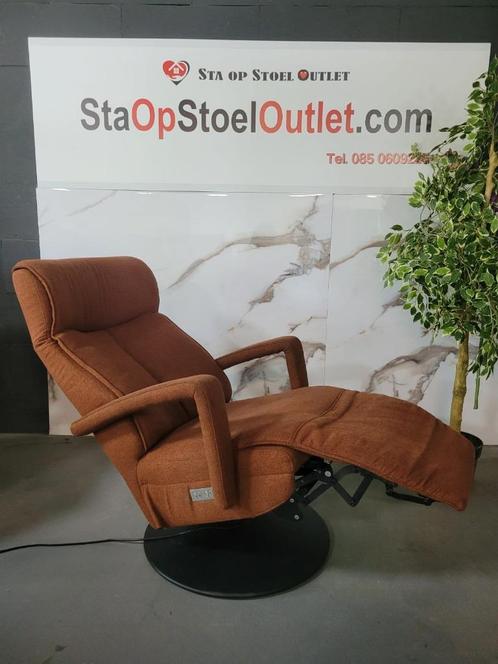 Staopstoel Prominent Stockholm Kaneelbruin, Huis en Inrichting, Fauteuils, Zo goed als nieuw, Stof, 50 tot 75 cm, Minder dan 75 cm