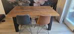 Eethoek met Stoelen - Industrieel, Huis en Inrichting, Complete eetkamers, Ophalen, Gebruikt, Industrieel, 4 tot 6 stoelen