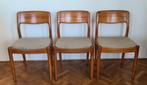 3 vintage, design stoelen. Juul Kristensen,, Drie, Ophalen