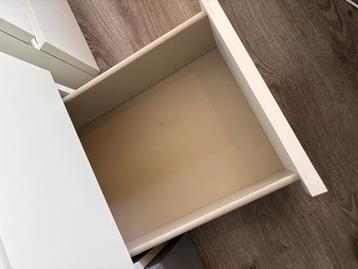 Malm ladekast sieradenkast wit met spiegel 40x123cm - afbeelding 10