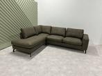 Nieuw GRATIS LEVERING groene microleren hoekbank 265x210, Ophalen of Verzenden, Nieuw, 150 cm of meer, Vierpersoons of meer