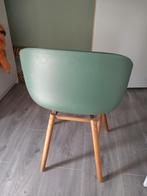 4 groene eetkamerstoelen te koop, Ophalen of Verzenden, Zo goed als nieuw