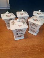 Set van 5 Roesler Voorraadpotten, Antiek en Kunst, Ophalen of Verzenden