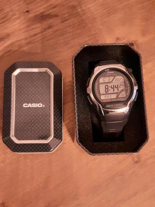 Casio wave ceptor heren horloge nieuw in doos, Sieraden, Tassen en Uiterlijk, Horloges | Heren, Nieuw, Casio, Staal, Kunststof