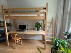 Hoogslaper met groot bureaublad en veilig trapje., Kinderen en Baby's, Kinderkamer | Stapelbedden en Hoogslapers, Ophalen, Hoogslaper