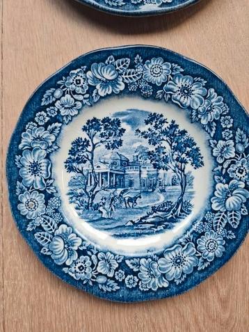 Liberty Blue gebak schoteltjes / bordjes beschikbaar voor biedingen