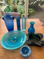 Glas blauw, Antiek en Kunst, Ophalen