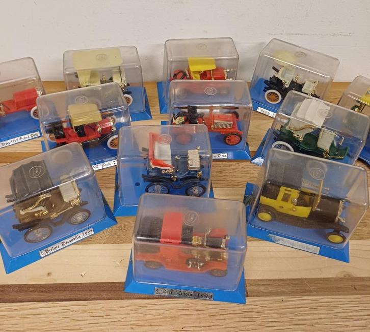 9 Old Guisval model autootjes, Hobby en Vrije tijd, Modelauto's | 1:43, Auto, Overige merken, Ophalen of Verzenden
