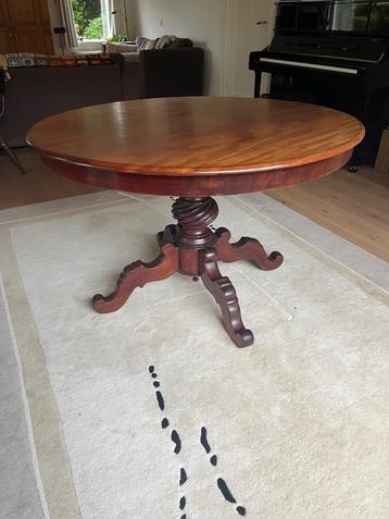 Antiek ronde eetkamertafel DM 120 cm | ZGAN beschikbaar voor biedingen