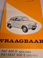 1963 1972 Fiat 600 vraagbaak óók Multipla en open dak izgst, Auto diversen, Handleidingen en Instructieboekjes, Ophalen of Verzenden
