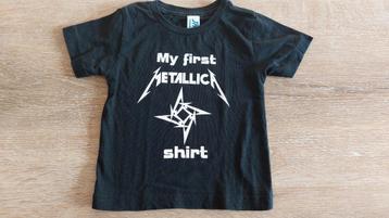 Baby kind my first metallica shirt bandshirt kraamcadeau  beschikbaar voor biedingen
