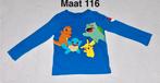Blauwe Pokemon longsleeve Maat 116 C&A, C&A, Jongen of Meisje, Ophalen of Verzenden, Zo goed als nieuw