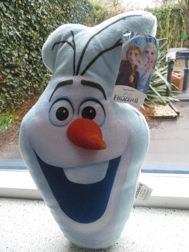 Olaf Sneeuwman sneeuwpop van Disney Flim Frozen ll kussen, Ophalen of Verzenden, Nieuw, Overige typen