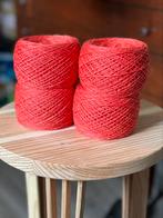410 gr kwaliteit wol (80% merino / 20% linnen) zalmkleur, Hobby en Vrije tijd, Breien en Haken, Nieuw, Breien of Haken, Wol of Garen
