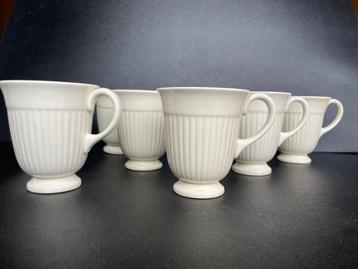 Wedgwood 8 stuks smalle hoge koffiekop 7x EDME 1x JUBILEE beschikbaar voor biedingen