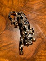 Schattige Panter Broche Cartier Stijl, Overige materialen, 4 tot 7 cm, Zwart, Ophalen of Verzenden