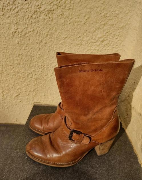 Bruine leren laarzen Marc O'Polo, Kleding | Dames, Schoenen, Zo goed als nieuw, Hoge laarzen, Bruin, Ophalen of Verzenden