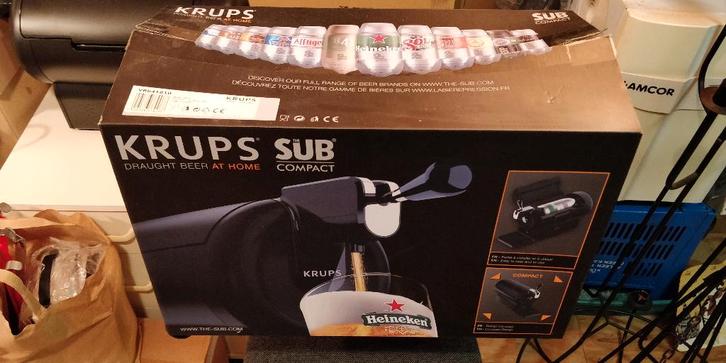 Bier tap voor thuis, Witgoed en Apparatuur, Thuistaps, Gebruikt, Krups, Ophalen of Verzenden