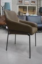 2 luxe eetkamerstoelen Jolly Jess Design leer Sadie Army, Ophalen, Zo goed als nieuw, Metaal, Twee