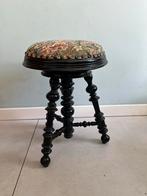 Vintage Pianokruk met Bloemmotief, Ophalen of Verzenden