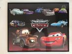 cars poster, Verzamelen, Posters, Ophalen, Met lijst, Rechthoekig Liggend, Zo goed als nieuw