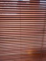 2x Houten jaloezieën roodbruin, 90x180 cm, Huis en Inrichting, Stoffering | Gordijnen en Lamellen, Ophalen, Gebruikt, Bruin, 50 tot 100 cm