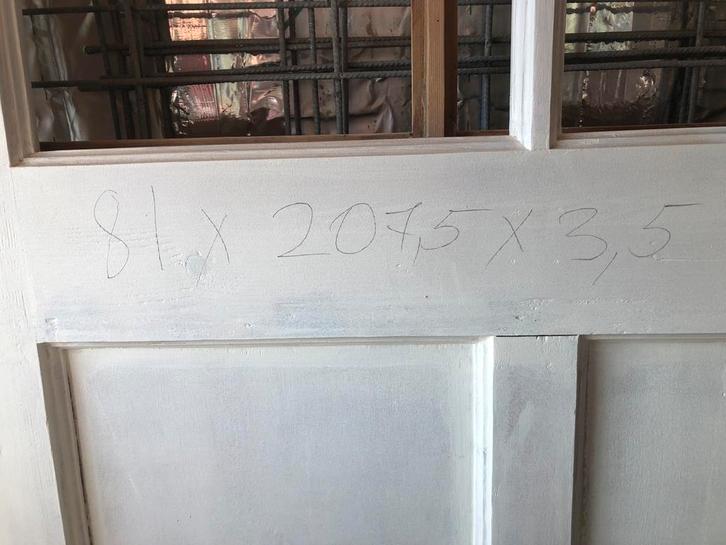 Authentieke jaren 30 binnendeuren, Doe-het-zelf en Verbouw, Deuren en Horren, Gebruikt, Binnendeur, 200 tot 215 cm, 80 tot 100 cm