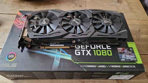 Asus Strix Geoforce 1080 GTX 8GB DDR5X, Computers en Software, Videokaarten, Gebruikt, Nvidia, PCI-Express 3.0, GDDR5, HDMI, DisplayPort