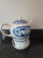 Amsterdam blond: Delfts Blauwe Theepot met theelicht, Ophalen, Zo goed als nieuw