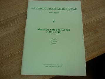 Matthias vd. Gheyn - Thesauri Musicae Belgicae - voor orgel beschikbaar voor biedingen