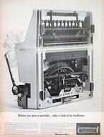 2 vintage advertenties reclames typemachines 1966-69, Ophalen
