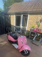 Retro scooter roze, Ophalen, Gebruikt, Maximaal 45 km/u, 49 cc