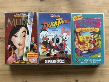 3x VHS Disney video banden, Nederlands gesproken beschikbaar voor biedingen
