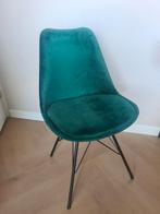 Groene Velvet Kuipstoel, Huis en Inrichting, Stoelen, Ophalen, Gebruikt, Overige kleuren, Metaal