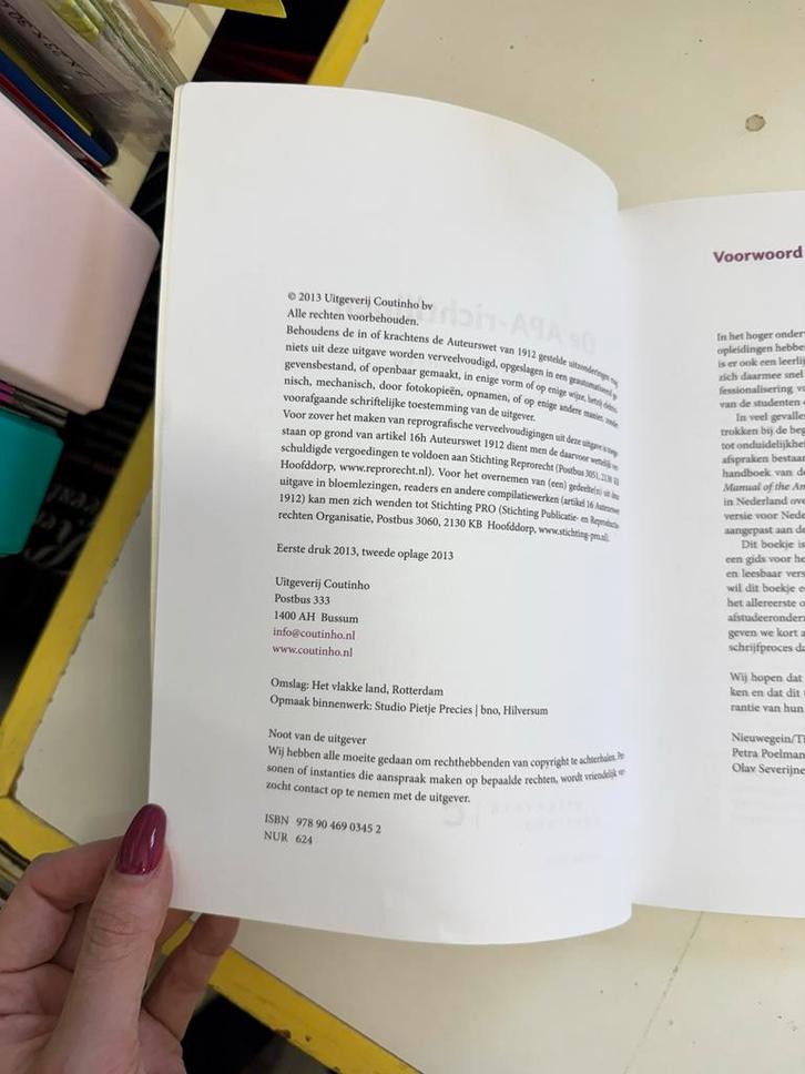 De APA-richtlijnen - Literatuurverwijzing, Boeken, Studieboeken en Cursussen, Gelezen, HBO, Ophalen of Verzenden