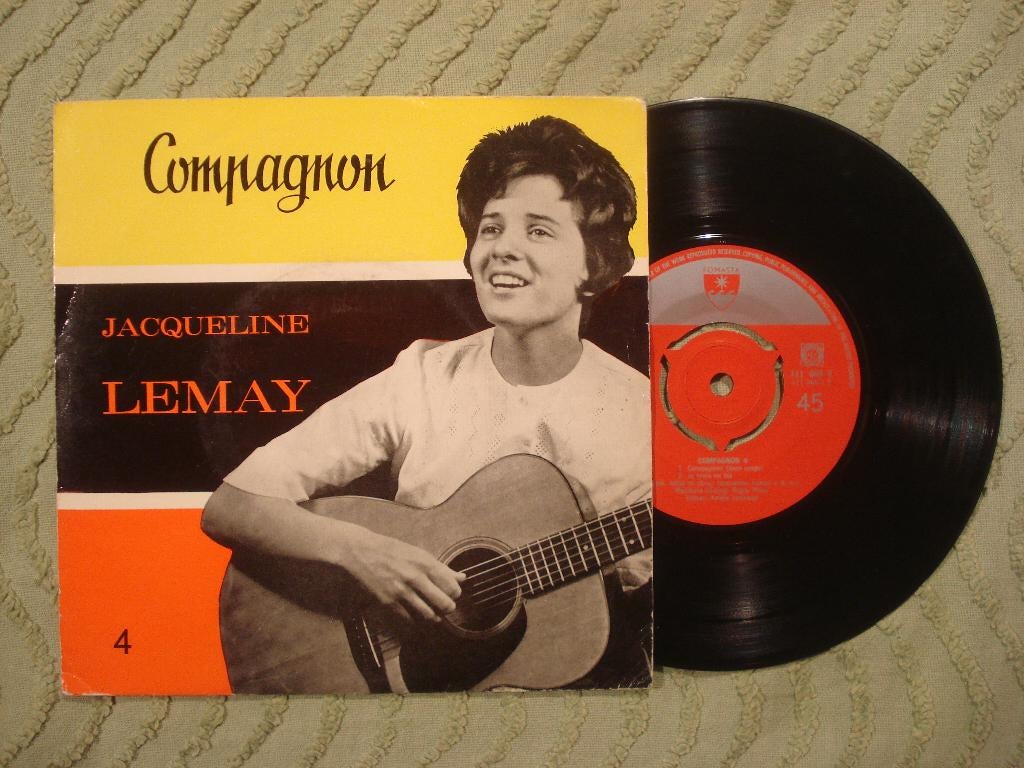 Jacqueline Lemay 7" Vinyl EP: ‘Compagnon 4’ (Nederland), 7 inch, Ophalen of Verzenden, Zo goed als nieuw, Pop