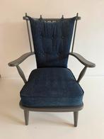 Zweeds Vintage jaren 50 spijlen fauteuil, Huis en Inrichting, Fauteuils, Ophalen, Gebruikt, 75 tot 100 cm, 50 tot 75 cm